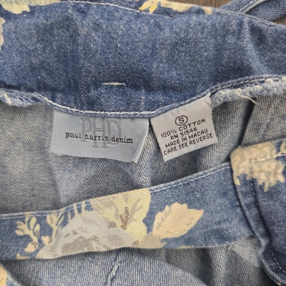 Vintage Floral Blue Sarong‎ Wrap - Picture 5 of 5